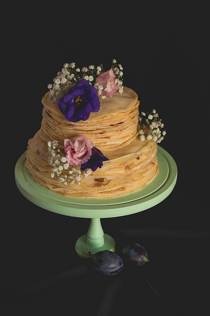 Crepe wedding cake